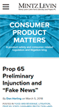 Mobile Screenshot of consumerproductmatters.com